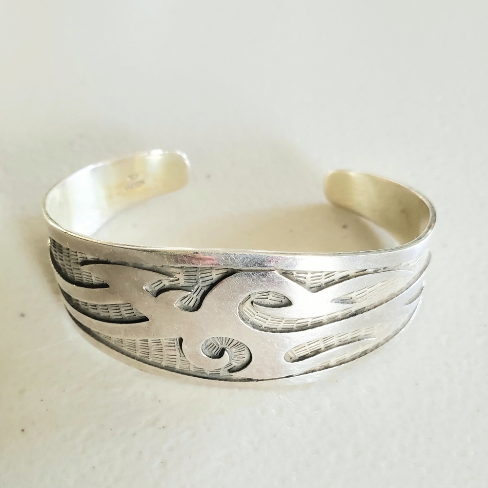 Sterling silver 925 Bangle Bracelet made in Mexico